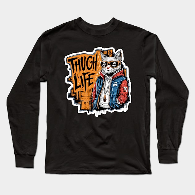 Thug Life Urban Fashion Masterpiece Long Sleeve T-Shirt by diegotorres